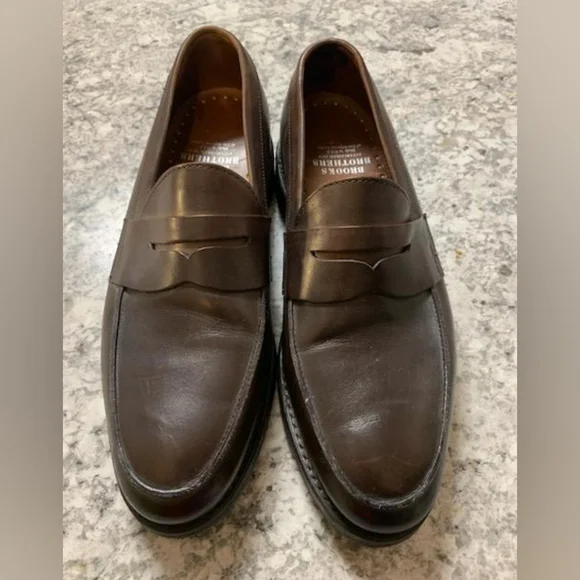 Brooks Brothers 1818 Brown Penny Loafers Brown Loafers | Brooks Brothers main image 4